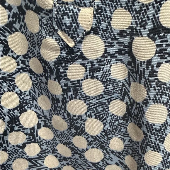 Christopher & Banks Blue and White Patterned Blouse - Picture 5 of 8